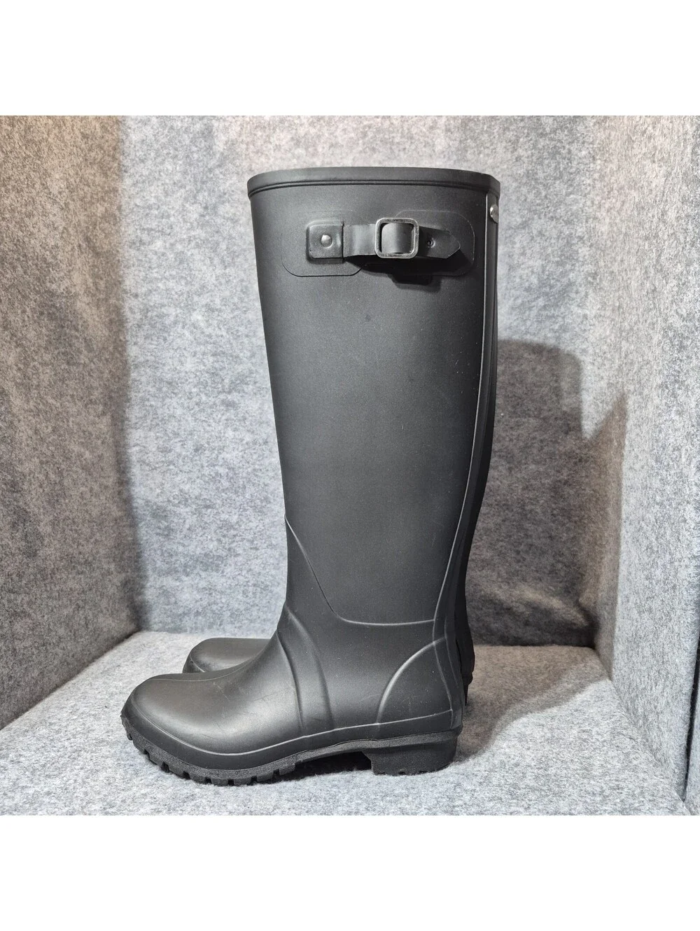 Igor Black Tall Rain Boots Women’s US 6 Waterproof Rubber Made in Spain
